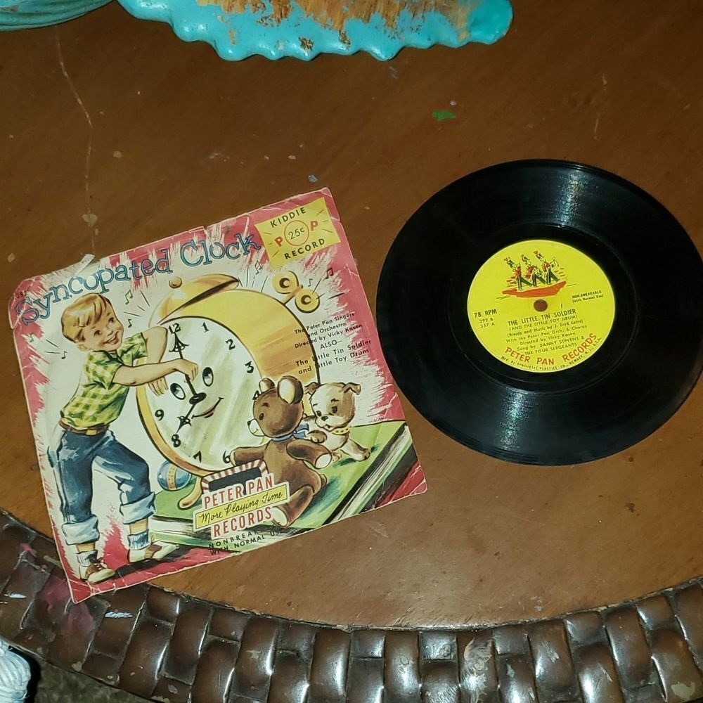 Vintage Peter Pan Records The Syncopated Clock The Little Tin Soldier Vinyl 392